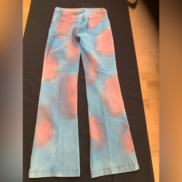 Christine Phillipe jeans with bead & sequins work Size 6 see pic for stains - Picture 5 of 11